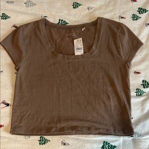 PacSun Brown Crop Top